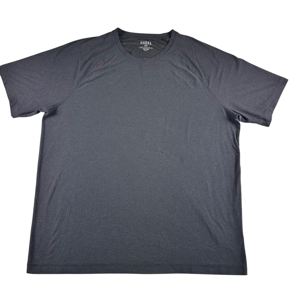 RHONE Men's Short Sleeve Crew Neck T-Shirt in Charcoal